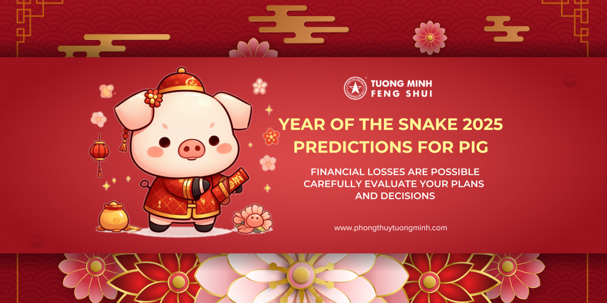 Year of the Snake 2025 predictions for Pig: Financial losses are possible—carefully evaluate your plans and decisions.